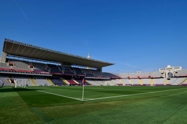 La Liga Stadiums Ranked by Capacity: A general view inside the stadium prior to the La Liga match between FC Barcelona and UD Las Palmas at Estadi Olimpic Lluis Companys on November 30, 2024 in Barcelona, Spain.