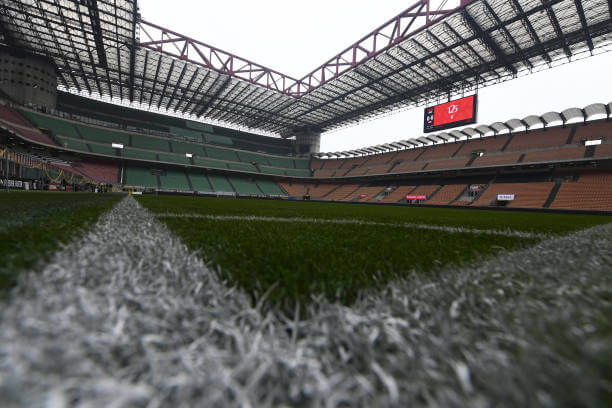 Top 10 Largest Serie A Stadiums: A general view of stadium prior the Serie A match between Inter Women and AC Milan Women at Giuseppe Meazza Stadium on December 08, 2024 in Milan, Italy.