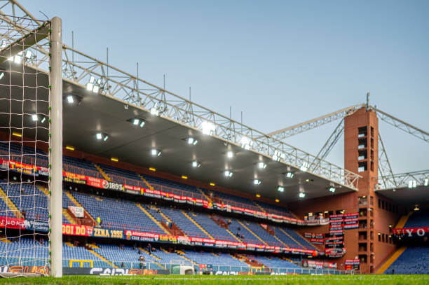 Top 10 Largest Serie A Stadiums: A general view of stadium prior the Serie A match between Genoa and Fiorentina at Stadio Luigi Ferraris on October 31, 2024 in Genoa, Italy. 