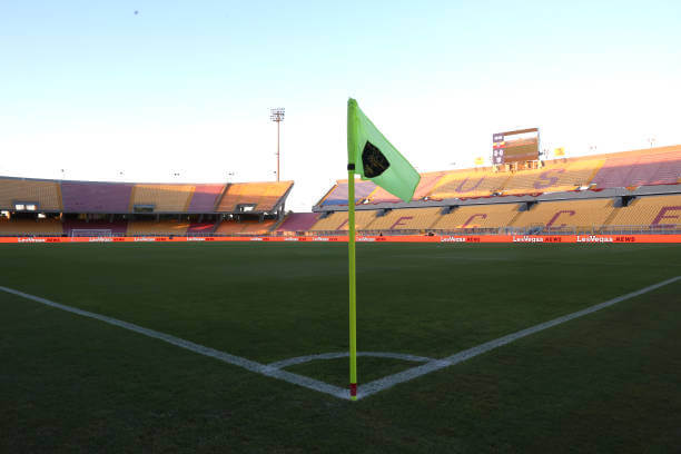 Top 10 Largest Serie A Stadiums: A general view of stadium prior the Serie A match between Lecce and Parma at Stadio Via del Mare on September 21, 2024 in Lecce, Italy. 