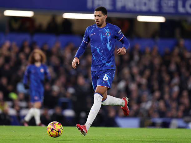 Best Football Academies in the World: Levi Colwill in action for Chelsea at the Stamford Bridge.