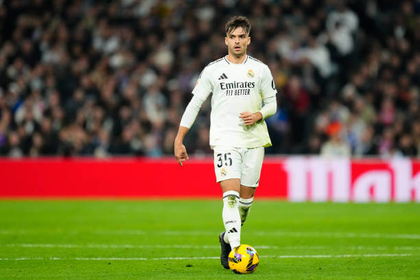Best Football Academies in the World: Raul Asencio, a La Fabrica graduate, in action for the club.